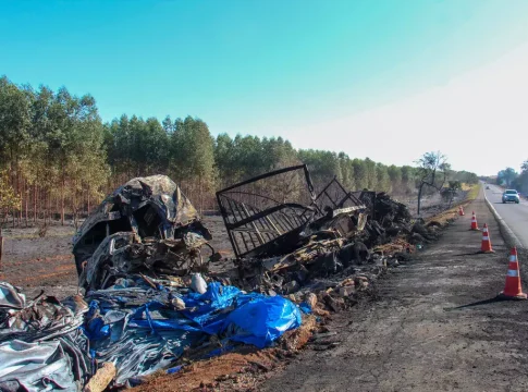 Rodovias federais de MS somam 285 acidentes com veículos de carga em 7 meses