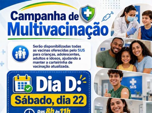 Atenção Tacuru! Neste sábado (22) é Dia D de Multivacinação