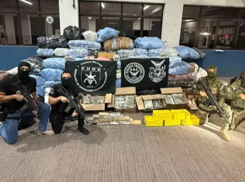 Casal é preso com 1,2 tonelada de maconha escondida dentro do quarto