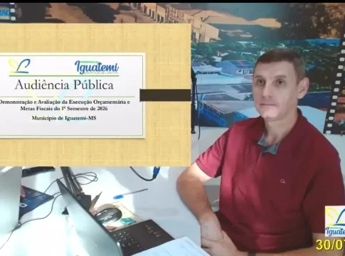 Secretaria de Finanças de Iguatemi realiza audiência pública para prestação de contas do 1º semestre de 2026