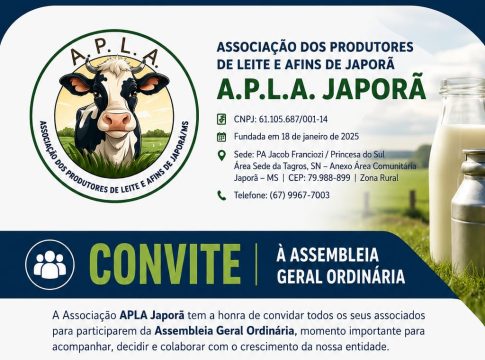 APLA de Japorã faz Assembleia nesta quinta-feira na Tagros