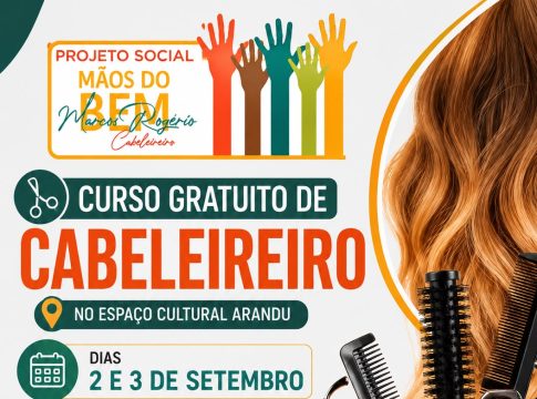 Curso gratuito de cabeleireiro em Eldorado