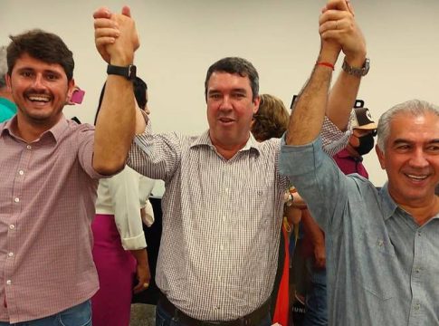 Riedel, Reinaldo e Thalles: parceria que colocou Itaquiraí no trilho do desenvolvimento