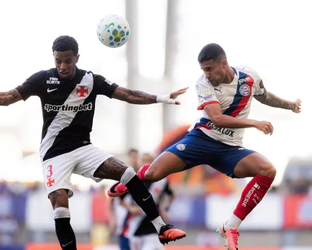 Com quatro gols anulados, Bahia e Vasco não saem do zero no Brasileirão
