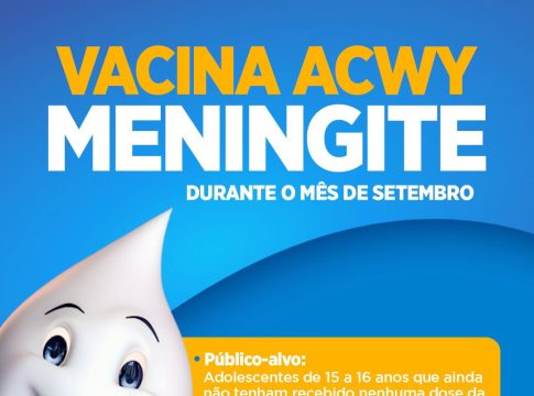 Atenção Guaíra: adolescentes de 15 e 16 anos têm oportunidade especial para vacinação contra a meningite em setembro