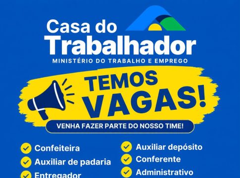 Está procurando emprego? Casa do Trabalhador anuncia novas vagas em Mundo Novo
