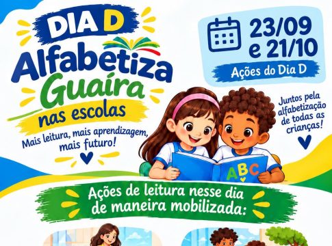 Dia D Alfabetiza Guaíra transforma diferentes momentos da rotina escolar em oportunidades de leitura