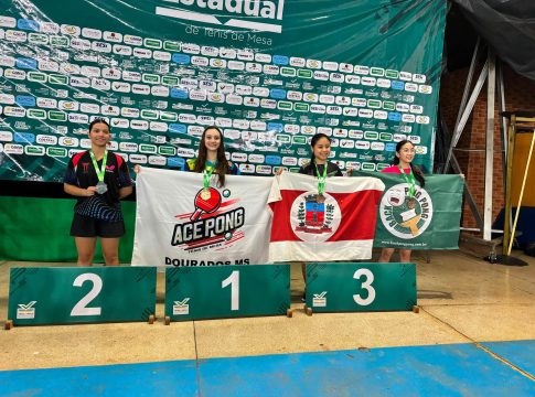 Tênis de mesa de Mundo Novo é campeão, traz vice e 3º lugar do estadual sub-17 em Campo Grande