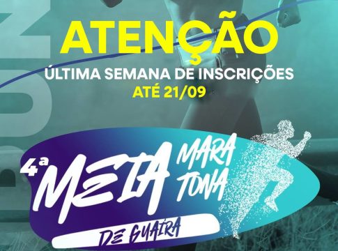 Última semana de inscrições para a 4ª Meia Maratona de Guaíra: corra para garantir sua vaga