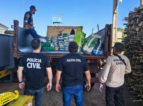 Polícia Civil e Vigilância Sanitária acompanham incineração de entorpecentes em Iguatemi