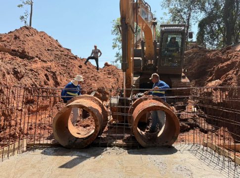 Governo de Mundo Novo constrói cinco dissipadores para reforçar drenagem em bairros