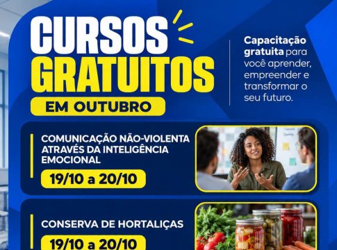Governo de Mundo Novo lança novos cursos gratuitos de qualificação para outubro
