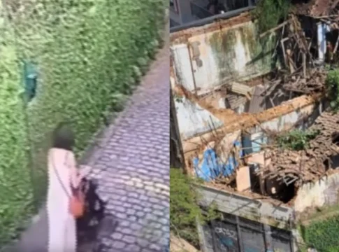 Parte de casarão desaba e atinge mãe e criança de dois anos no RJ