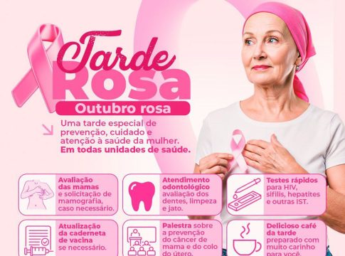 Tarde Rosa promove ações de prevenção e cuidado com a saúde da mulher em Mundo Novo