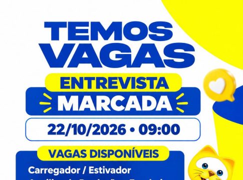 Casa do Trabalhador de Mundo Novo anuncia vagas de emprego com entrevistas nesta quinta-feira (22)