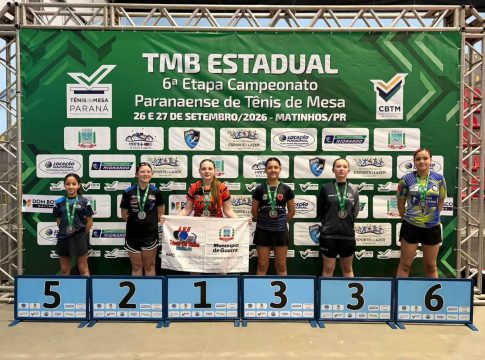Atletas de Guaíra conquistam 13 medalhas na 6ª etapa do Campeonato Paranaense de Tênis de Mesa