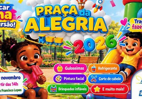 Prefeitura de Iguatemi realizará a “Praça da Alegria-2026”, uma mega festa para a criançada