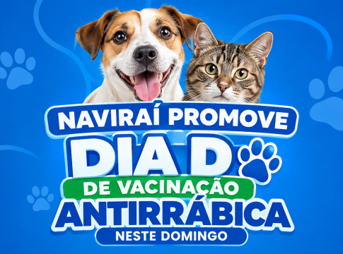Naviraí promove Dia D de vacinação antirrábica neste domingo