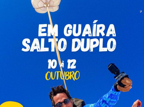 Já imaginou ver Guaíra lá do alto? Salto duplo de paraquedas será realizado de 10 a 12 de outubro