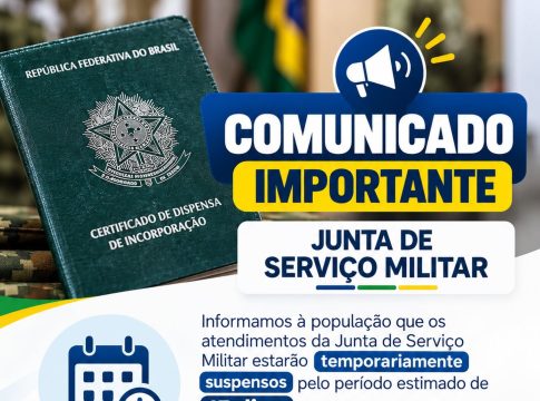 Comunicado importante: Junta de Serviço Militar
