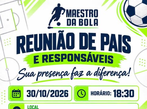 Governo de Mundo Novo convida pais e responsáveis do projeto Maestro da Bola para reunião nesta sexta-feira (30)