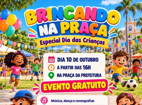 Tacuru anuncia o “Brincando na Praça” – Especial Dia das Crianças