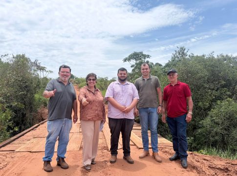 Empresa Infracom realiza vistoria técnica para construção de nova ponte na estrada Santo Garcia