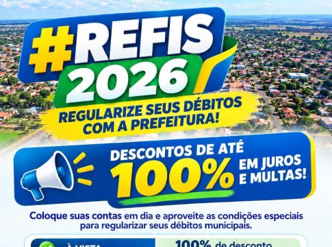 Mundo Novo institui REFIS 2026 com descontos de até 100% em juros e multas