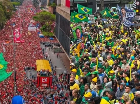 Flávio Bolsonaro ocupa Av. Paulista enquanto PT aposta em atos descentralizados